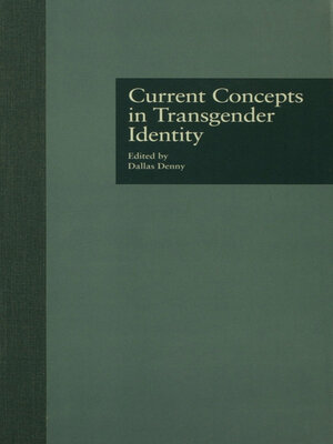 cover image of Current Concepts in Transgender Identity